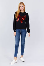 Load image into Gallery viewer, Sequins Embroidered Pullover
