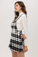 Load image into Gallery viewer, Woven Stretch Plaid Pleated Skirtall
