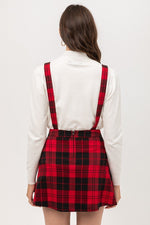 Load image into Gallery viewer, Woven Stretch Plaid Pleated Skirtall
