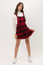 Load image into Gallery viewer, Woven Stretch Plaid Pleated Skirtall
