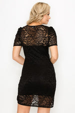 Load image into Gallery viewer, High-low Lace Mini Dress
