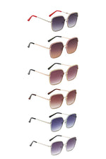 Load image into Gallery viewer, Giselle Captivating Square Metallic Wire Frame Dazzled Barrel Ladies Shades Sunglasses
