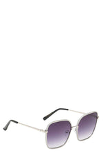 Load image into Gallery viewer, Giselle Captivating Square Metallic Wire Frame Dazzled Barrel Ladies Shades Sunglasses
