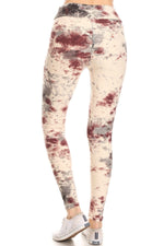 Load image into Gallery viewer, Yoga Style Banded Lined Tie Dye Print, Full Length Leggings In A Slim Fitting
