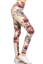 Load image into Gallery viewer, Yoga Style Banded Lined Tie Dye Print, Full Length Leggings In A Slim Fitting
