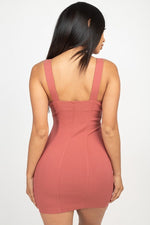 Load image into Gallery viewer, Front Zip Mini Dress
