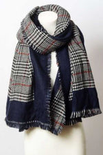 Load image into Gallery viewer, Reversible Tartan Plaid Oversized Blanket Scarf
