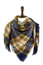 Load image into Gallery viewer, Plaid Square Blanket Scarf
