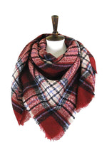 Load image into Gallery viewer, Plaid Square Blanket Scarf
