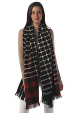 Load image into Gallery viewer, Modern Plaid Oblong Scarf
