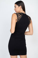 Load image into Gallery viewer, Sleeveless Lace Mini Dress
