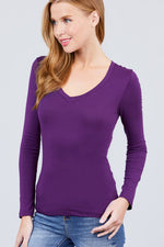 Load image into Gallery viewer, Cotton Jersey V-neck Top
