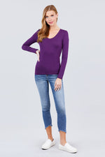 Load image into Gallery viewer, Cotton Jersey V-neck Top
