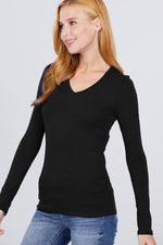 Load image into Gallery viewer, Cotton Jersey V-neck Top
