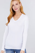 Load image into Gallery viewer, Cotton Jersey V-neck Top
