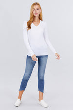 Load image into Gallery viewer, Cotton Jersey V-neck Top
