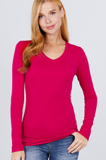 Load image into Gallery viewer, Cotton Jersey V-neck Top
