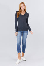 Load image into Gallery viewer, Cotton Jersey V-neck Top
