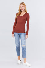 Load image into Gallery viewer, Cotton Jersey V-neck Top
