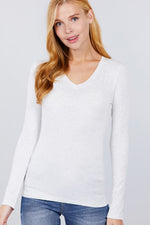 Load image into Gallery viewer, Cotton Jersey V-neck Top
