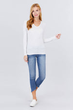 Load image into Gallery viewer, Cotton Jersey V-neck Top
