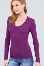 Load image into Gallery viewer, Cotton Jersey V-neck Top
