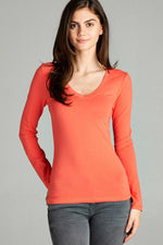 Load image into Gallery viewer, Cotton Jersey V-neck Top
