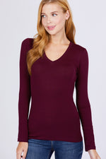 Load image into Gallery viewer, Cotton Jersey V-neck Top
