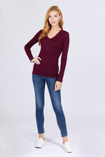 Load image into Gallery viewer, Cotton Jersey V-neck Top
