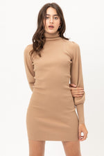 Load image into Gallery viewer, Turtle Neck Sweater Dress
