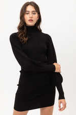 Load image into Gallery viewer, Turtle Neck Sweater Dress
