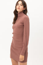 Load image into Gallery viewer, Turtle Neck Sweater Dress
