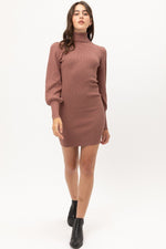 Load image into Gallery viewer, Turtle Neck Sweater Dress
