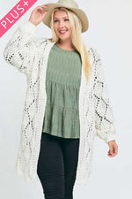 Load image into Gallery viewer, Textured Long Sleeve Long Cardigan
