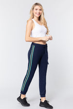 Load image into Gallery viewer, Side Stripe Tape French Terry Pants
