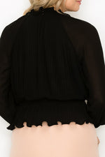 Load image into Gallery viewer, Ruffle Pleats Peplum Top
