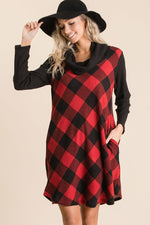 Load image into Gallery viewer, Buffalo Plaid Tartan Swing Dress
