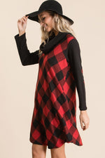 Load image into Gallery viewer, Buffalo Plaid Tartan Swing Dress
