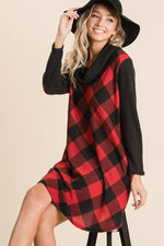 Load image into Gallery viewer, Buffalo Plaid Tartan Swing Dress
