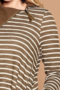 Striped Loose-fit Knit Sweater