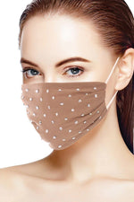 Load image into Gallery viewer, 3d Shiny Silver Rhinestone Fashion Mesh Face Mask
