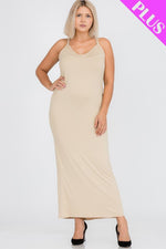 Load image into Gallery viewer, Plus Size Racer Back Maxi Dress
