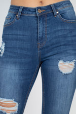 Load image into Gallery viewer, 5 Pocket Capri Denim Jeans
