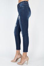 Load image into Gallery viewer, 5 Pocket Capri Denim Jeans
