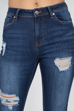 Load image into Gallery viewer, 5 Pocket Capri Denim Jeans
