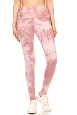 Load image into Gallery viewer, Yoga Style Banded Lined Tie Dye Knit Leggings
