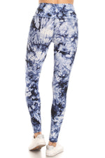 Load image into Gallery viewer, Yoga Style Banded Lined Tie Dye Print Knit Leggings
