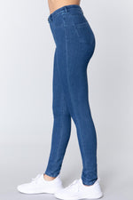 Load image into Gallery viewer, Knit Denim Jeggings
