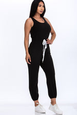 Load image into Gallery viewer, Elasticized Waist Jogger Jumpsuit
