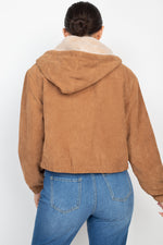 Load image into Gallery viewer, Zippered Corduroy Jacket
